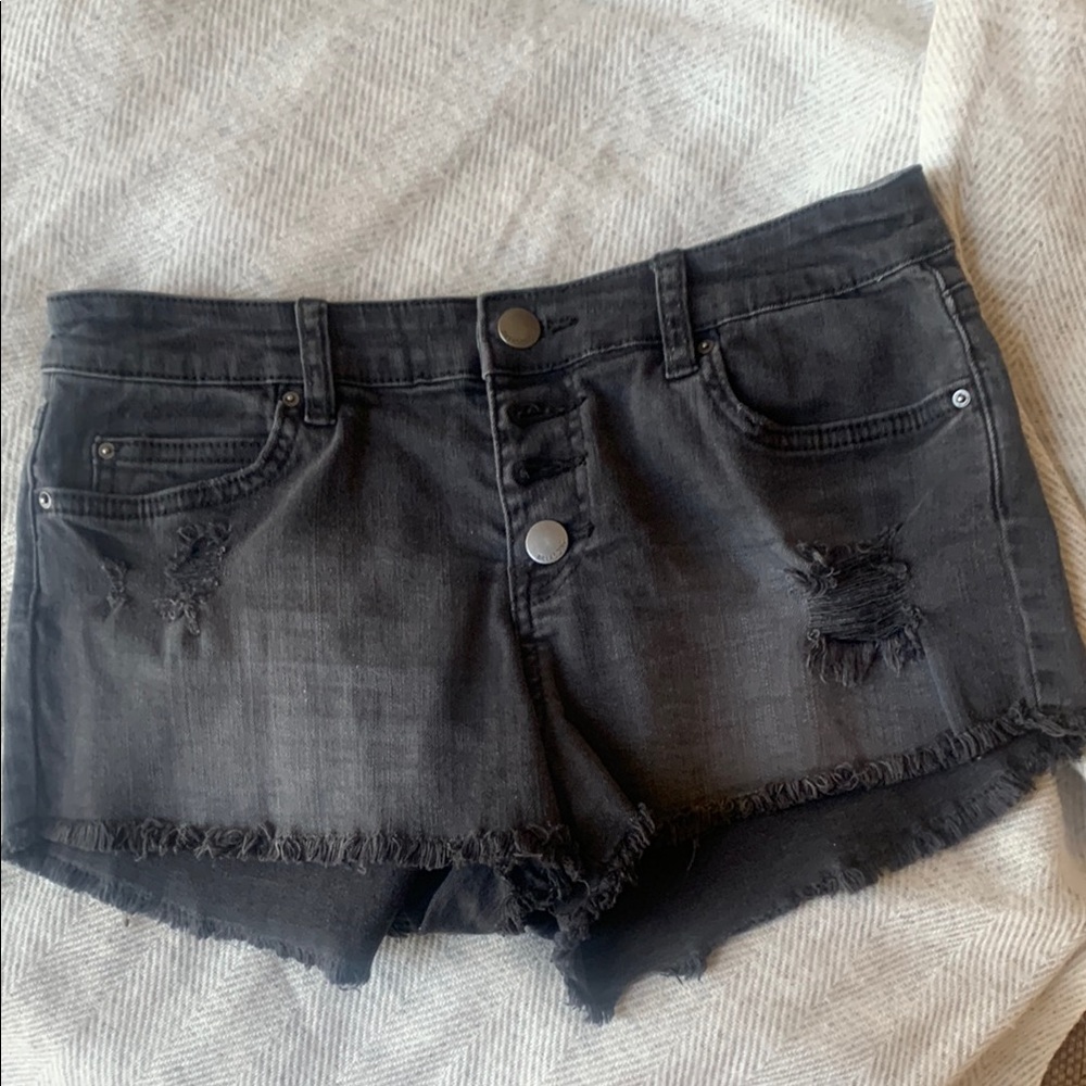 Women's Black Distressed Denim Shorts O’Neil